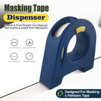 Masking Tape Applicator Tool, Manual Paper Tape Dispenser For Home Decoration, Construction Site, Tile Grouting