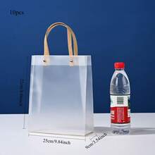30/20/10个装透明PVC礼品袋，生日派对礼品包装手提袋，纪念品包装袋 - 無色 - 查看 26