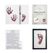 Milestone Inkless Hand And Footprint Kit, Newborn Baby Footprint Ink Pad For Dog Paw Print Kit, Clean Touch Baby Foot Printing Kit, No Ink Baby Footprint Ink Pad, Newborn Inkless Pad Baby Shower Easter Gifts Things For Girls/Boys - Black - View 44