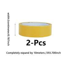 1卷重型双面网格胶带，防水高粘性地毯边缘固定胶带，网格双面胶带，超强双面胶带，强力双面纱布纤维网胶带，黄色重型布胶带，适用于办公室和家庭，双面高粘度网格胶带