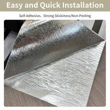 A Roll Of 3D Style Ceiling Stickers, Self-Adhesive Wood Grain Wallpaper, Mainly Suitable For Ceilings, Ceilings, And Floors. It Is A Detachable And Re Adhesive Wallpaper, Perfect For Decorating Living Rooms, Kitchen Tailboards, And Bathrooms. - Dark Green - View 10