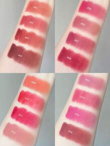 Rom&nd BLUR FUDGE TINT 08 Current Jam 0.17盎司，Romand液体唇膏，唇釉，哑光唇彩，奶油质地，易于涂抹，持久显色，不拔干，丝绒哑光，轻松打造渐变效果，韩式彩妆，礼盒装，5.0克/0.18盎司 - 08 當前堵塞 - 查看 3