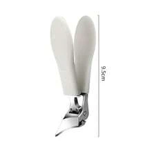 1 pezzo Tronchesino per unghie in acciaio inossidabile, rifinito con punta affilata e inclinata, anti-schizzi, strumento per la cura delle unghie per uso domestico