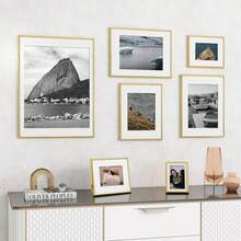 1/3 قطعة، إطار صور ألومنيوم 30 * 40 سم، إطار معدني أسود/ذهبي 12 * 16 بوصة، إطار A3، إطار حائط، إطار شهادة A4، إطار ملصق، مناسب للصور والرسم بالألماس والرسم بالزيت والديكور الفني وديكور المنزل وغرفة النوم