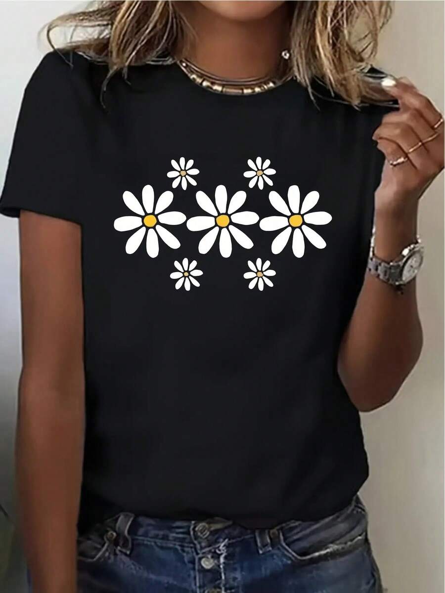 Women T-Shirts - Black - View 1