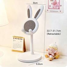Kleiner Kaninchen Handyhalter, Büro Schreibtisch Handyhalter, verstellbar, süßer Stil für Studenten, Faul Zuhause Selfie Live-Streaming Ständer, Schreibtisch Zubehör