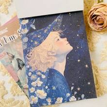 50 peças de papel para scrapbook, material adequado para diários manuais, agendas, álbuns de fotos, materiais para decoração de scrapbook, artesanato, caixa de presente com adesivo para presente de aniversário, decoração de diário, decorações de feriados para scrapbook, Natal, Halloween, Dia dos Namorados