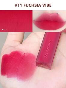 Rom&nd Romand BLUR FUDGE TINT 11 玫瑰粉色，Romand 唇膏，唇彩，哑光唇釉，轻盈柔滑质地，易于涂抹，持久显色，高饱和度，不拔干，丝绒般柔滑，哑光妆效，易于晕染，韩国彩妆，韩国化妆品，礼盒装，5.0克/0.18盎司 - 11 FUCHSIA VIBE - 查看 3