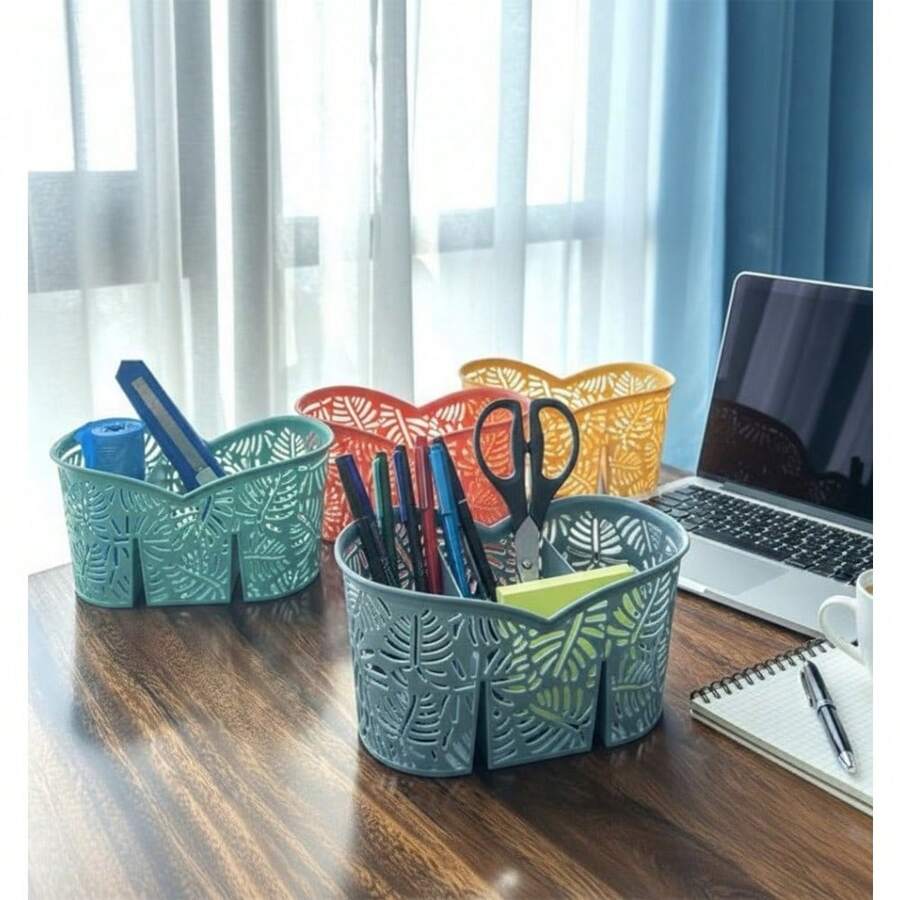 CASAMAX WL Multifunctional Decorative Cutlery Organizer + Plastic Cutlery Holder + Practical Divider + Kitchen/Office + Families/Students - 查看 1