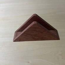 1pc New Creative Wooden Tissue Box Holder, For Home & Hotel Use - Multicolor - View 5