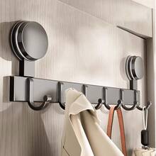 1 chiếc giá treo đồ hiện đại có giác hút, móc treo cửa bằng thép carbon gắn tường, thiết kế không cần khoan, giá treo đa chức năng có giác hút, thích hợp để treo đồ trong nhà bếp, hành lang, phòng tắm và phòng ngủ. Thương hiệu: HP - Nhiều màu - Xem 2