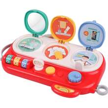 Parolera Tabla Montessori Interactiva Bebé Con Actividades Educativas - Multicolor - Ver 1