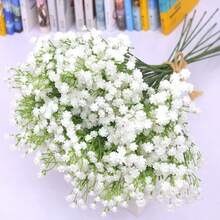 1pc Artificial Flowers Baby Breath Flower Fake Gypsophila For Wedding Party Home Decoration Floral Bouquets DIY Accessories - Multicolor - View 7