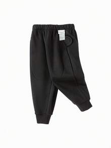 Balabala Young Boy Fleece Casual Pants Toddler Winter 2025 Warm & - Black - View 4