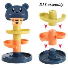 [Đồ chơi cảm giác Montessori] Bóng lăn cho bé, Đồ chơi thông minh giáo dục sớm 0-36 tháng, Bộ bóng trượt đẩy kéo, Đồ chơi giáo dục rèn luyện cảm giác cho trẻ em, Trò chơi tương tác giữa cha mẹ và con cái - Nhiều màu - Xem 6