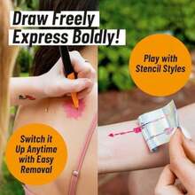 BIC BodyMark Temporary Tattoo Markers For Skin, , Mixed Tip, 8-Count Pack Of Assorted Colors, Skin-*, Cosmetic Quality(Color Set 8 Count (Pack Of 1)) - Loại 1 - Xem 6