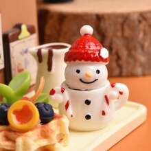 Mini Christmas Santa Claus, Snowman, Tea Cup DIY Miniature Christmas Water Cup Christmas Decorations For Live Streaming Scenes, Winter - Multicolor - View 7