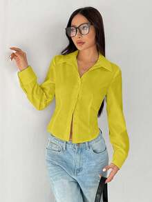 Women Sports Cardigans - Yellow - View 6