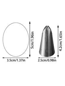 1pc/4pcs Stainless Steel Piping Tip Set,Metal Piping Tips For Bows,Decorative Nozzle, Stainless Steel Leaf Bow Butter Baking Tool,Leaves And Lilies,Cake Decorating Tools For Home And Bakery Use - Silver - View 11