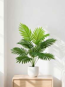1pc 90cm/35.43in Artificial Palm Tree Plant, Large Tropical Coconut Tree, Green Faux Plant Decor For Home, Balcony, Office, Kitchen (No Pot)