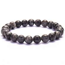 1pc 6mm, 8mm, 10mm Natural Stone Beaded Bracelet, Agate, Sparkling Stone, African Turquoise, Etc. Healing Stone Bracelet, Layerable Boho Style Fashion Jewelry For Women