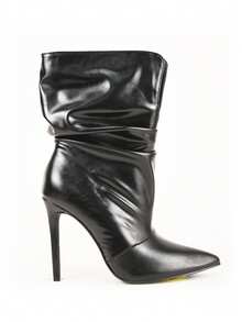So Me Savvagem Women's Ankle Pointy Bootie  Western    Side Zipper    Party  Holiday  Party    Fall/ Winter - 黑色 - 查看 2