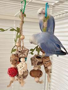 1 szt./2 szt./3 szt. Zabawki do żucia dla ptaków, zabawne i do rozwiązywania zagadek do dekoracji klatki dla ptaków, różne style i kolory