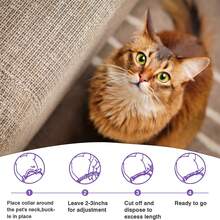 Pet Calm Collar Cat Pet Calm Anxiety Relief Collar - Purple - View 9