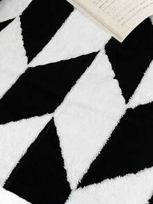 1pc Wheat Ear Plush Sofa Cover, Thick Plush Pet Proof High-End Full Sofa Slipcover