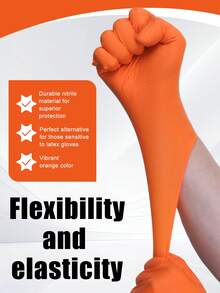 20 piezas Guantes de nitrilo desechables, con textura de diamante para un agarre mejorado, doble y protección reforzada, multiusos para cocina, herramientas y cuidado personal