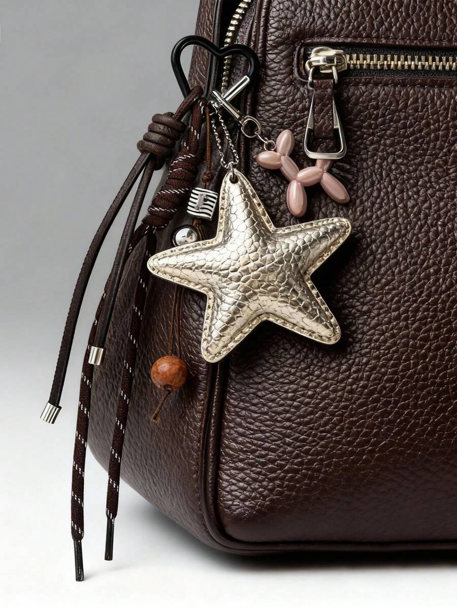 1 chiếc phụ kiện hình ngôi sao màu hồng phong cách Y2K, móc khóa trang trí, phụ kiện treo xe hơi, thích hợp làm phụ kiện túi xách. Quà tặng ngày Valentine, thời trang đa năng, phù hợp cho các bạn nữ tuổi teen, phụ nữ, sinh viên đại học, giáo viên, nhân viên văn phòng, sinh viên tốt nghiệp. Phụ kiện quà tặng, quà trang trí, phụ kiện xe hơi, mặt dây chuyền móc khóa nữ, đồ dùng học tập, quà tặng ngày Nhà giáo. - Vàng - Xem 1