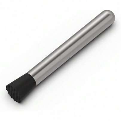 8" Muddler For Cocktails, Stainless Steel Cocktail Drink Muddler Bartender Accessories, Lemon Smasher For Home Kitchen Bar Tools, Bartending Supply Ice Crusher For Mojitos Fruit Drinks