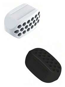 Entrenador de mentón y mandíbula, entrenador de músculos faciales para fitness, máquina de ejercicio de masticación con soportes de silicona