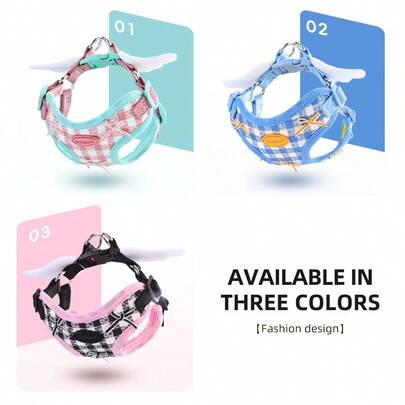 Colete peitoral Angel Wings para cães pequenos/médios, adequado para poodle