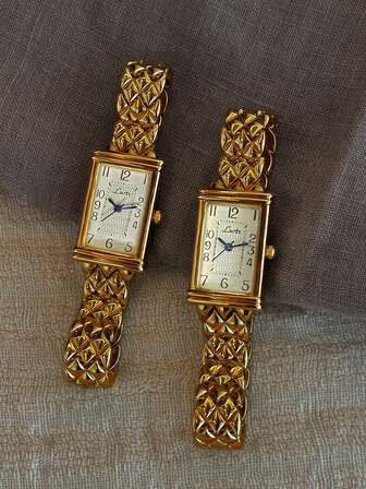 1pc New Elegant Luxury Minimalist Gold-Tone Dial Waterproof Women's Watch, Stainless Steel Strap, Sophisticated Casual Style, Arabic Numeral Dial, Suitable For Daily Wear And Occasions, Can Be Worn As Wrist Accessory Or Birthday Gift