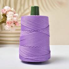 YYzzCaithe 3毫米超粗轻盈冰麻纱线，粗空心冰丝纱线，手工钩编，夏季遮阳帽，帽包，靠垫，夏季特色纱线，3毫米 x 185码涤纶流苏绳，编织流苏绳，彩色涤纶纱线手工钩编流苏绳，适用于钩编包、壁挂、地毯、DIY工艺品、植物挂钩、流苏项目，冰丝纱线冰麻手工DIY钩编包、靠垫、毯子空心亮丝粗纱线 - 彩色 - 查看 16