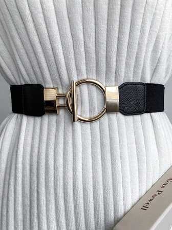 1 件女士弹性腰带，时尚简约优雅束腰带，适合连衣裙、夹克、外套、日常穿着，四季皆宜