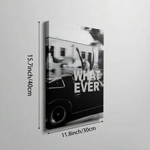 1幅Y2K时尚帆布墙画黑白印刷海报，时尚酷炫少女美学装饰，适用于客厅、公寓、青少年房间、宿舍，送给她的礼物，可选无框或有框。 - 彩色 - 查看 13