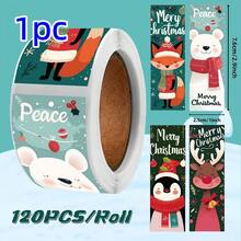 500pcs/Roll Christmas Stickers - Suitable For Greeting Cards, Envelope Seals, Gift Wrapping And Holiday Decorations, Joyful Holiday Stickers, Christmas Gift Tags, "Merry Christmas" Labels, Holiday Decor, Seasonal Labels, Festive Stickers, Durable Stickers, Smooth Surface, Decorative Stickers, Party Planners, Craft Enthusiasts
