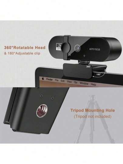 2K 4K Webcam 1080P PC Web Camera Cam USB Online Microphone Autofocus Full Hd Computer view 5