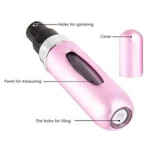 Metal Perfume Atomizer - Compact & Leak-Proof For On-The-Go Use - 粉色 - 查看 2