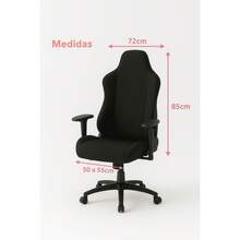 Protective Cover For Gaming Chair Luxury Padded Adjustable Anti-Dust Various Colors Perfect Fit Office - màu đen - Xem 4