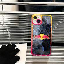 Fashion Red Logo B-BullS Phone Case Cover compatible with  16ProMax 16 15 13 14 12 11 Pro Max Mini Angel Eyes Soft Transparent Cover,Cover compatible with  17 pro hülle,  17 pro max hülle,  17 hülle,  16 pro hülle