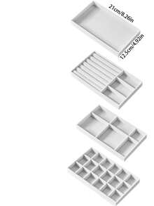 9/1 Stück Samt Schmuckablage Set, Schmuckablage, stapelbare Schmuckschubladen, Mini Schmuckkasten, Schmuckaufbewahrung Ablage, geeignet für Damen zur Schulanfang, stapelbare Samt Schmuckablagen, vollständige Samt Schublade Schmuckaufbewahrung Ablage