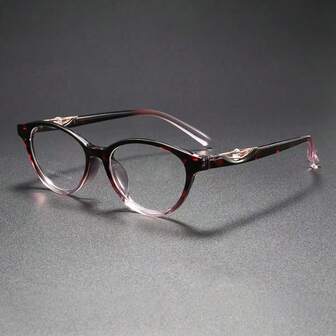 Gafas de mujer de nueva moda con diseño decorativo geométrico personalizado, montura de gafas de cristal con rhinestones de TR, gafas de unicolor estilo bohemio, accesorios de gafas para todas las estaciones