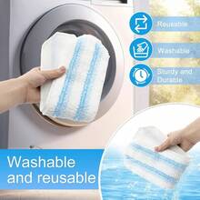 Mop Pads Compatible With O - Cedar H2prO Flat Mop System, 3 Pack Microfiber Mop Heads Replacements Ocedar Flat Mop, Washable And Reusable Mop Pad Refills,  On Hard Floors - 平板拖把墊-3個裝 - 查看 9