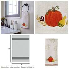 - Juego de Toallas de Mano Tradicionales de Calabaza para bao, Cocina, Bar y Regalo, 2 Unidades Naturales - Calabaza tradicional - Ver 1