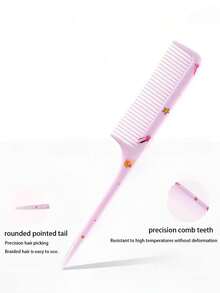 4件/2件/1件高品质按摩梳套装，透明魔法顺发刷，可爱卡通塑料液体闪光儿童发刷 - 彩色 - 查看 3