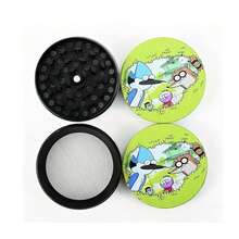 1 件 50 毫米卡通啄木鸟设计 4 层锌合金金属研磨器，便携式小型吸烟配件工具，送给男朋友的礼物 - 綠色 - 查看 7