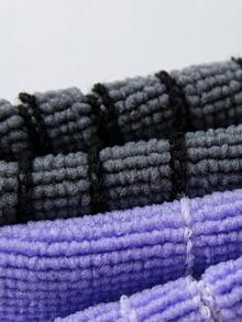 1/2/3 opakowania zimowych skarpet narciarskich dla kobiet z termiczną wyściółką, pogrubione skarpety sportowe do uprawiania turystyki pieszej i biegania, długie skarpety z podeszwą przypominającą ręcznik i kompresją łydki - Wielokolorowe - Zobacz 9